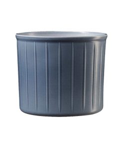 Pot Laos bleu gris lustré