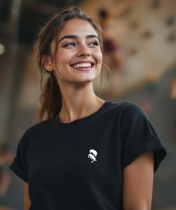 T-SHIRT FEMME : Escalade picto femme