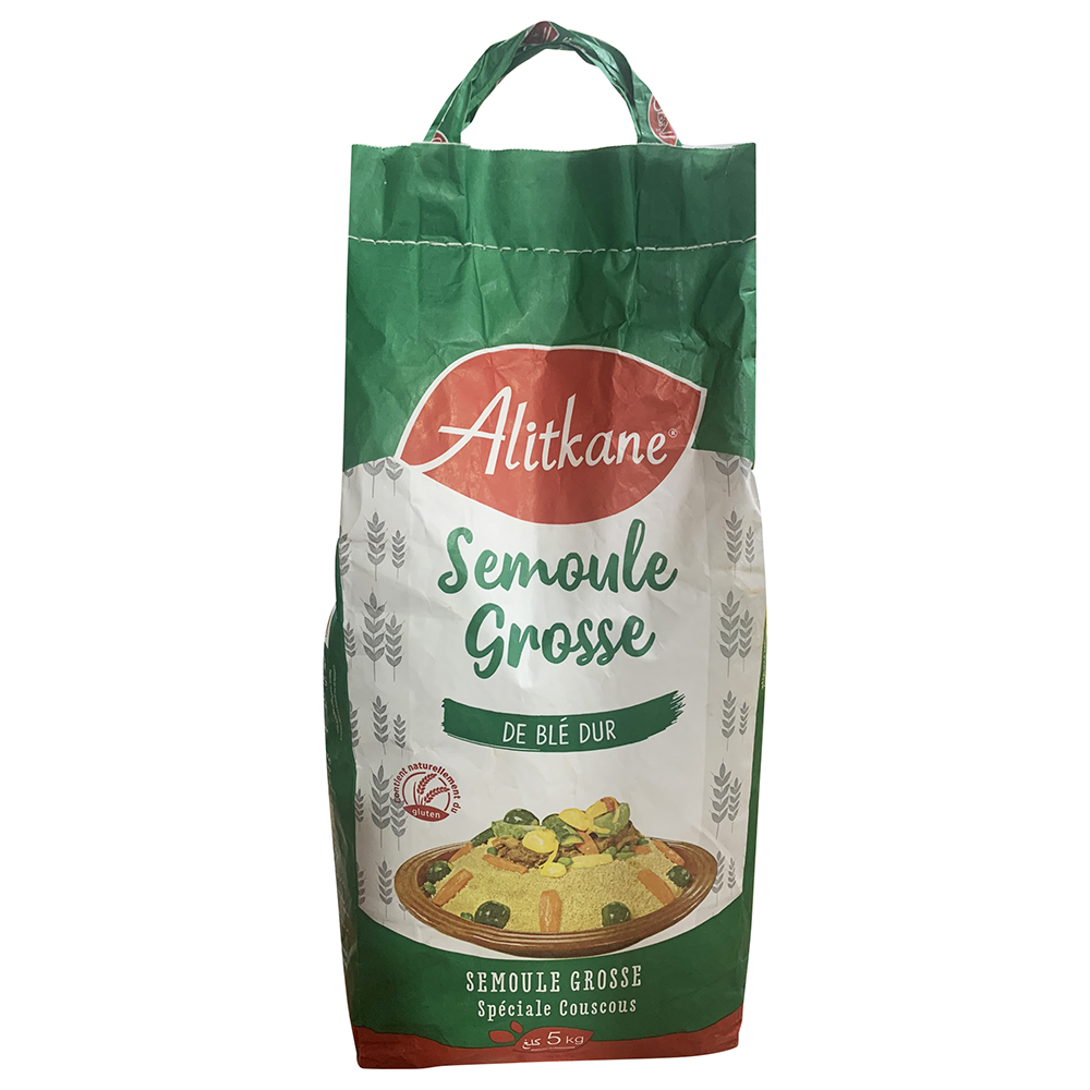 Semoule grosse de blé dur Al Itkane 5 kg