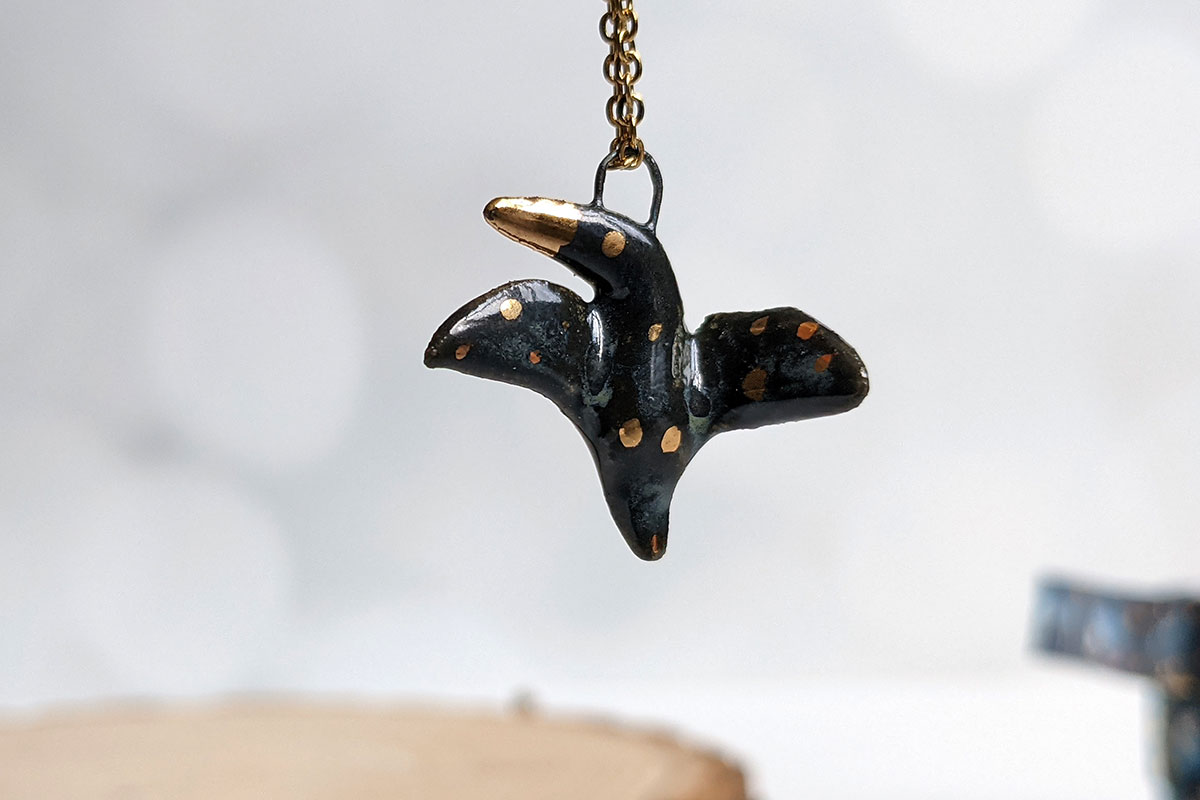 Zodiac Pendant – Scorpio – Crow