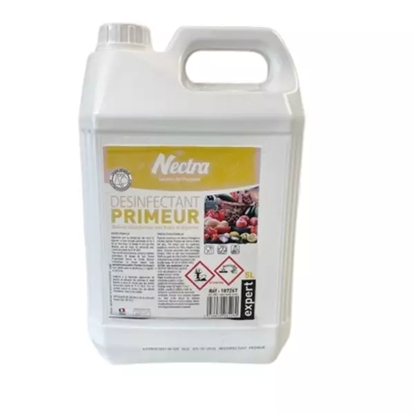 Rinçage assainissant chloré Désinfectant Primeur Expert 5 litres