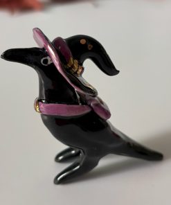 Porcelain Figurine -Witch Crow