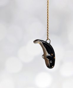 Porcelain Pendant : Diving Spermwhale