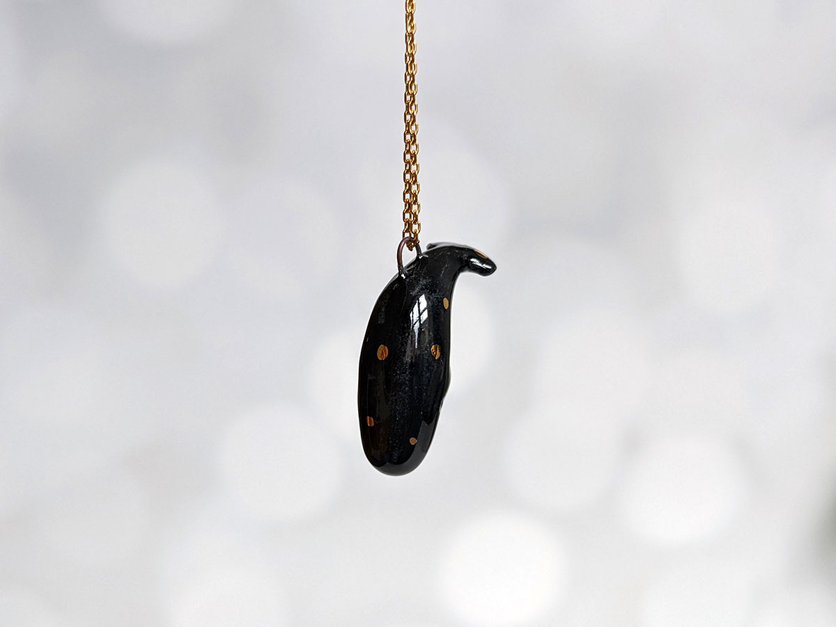 Porcelain Pendant : Diving Spermwhale - Image 5