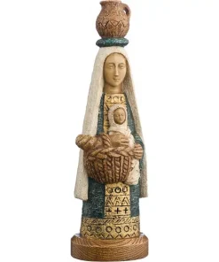 Artisanat de Bethleem – Vierge ménagère polychrome